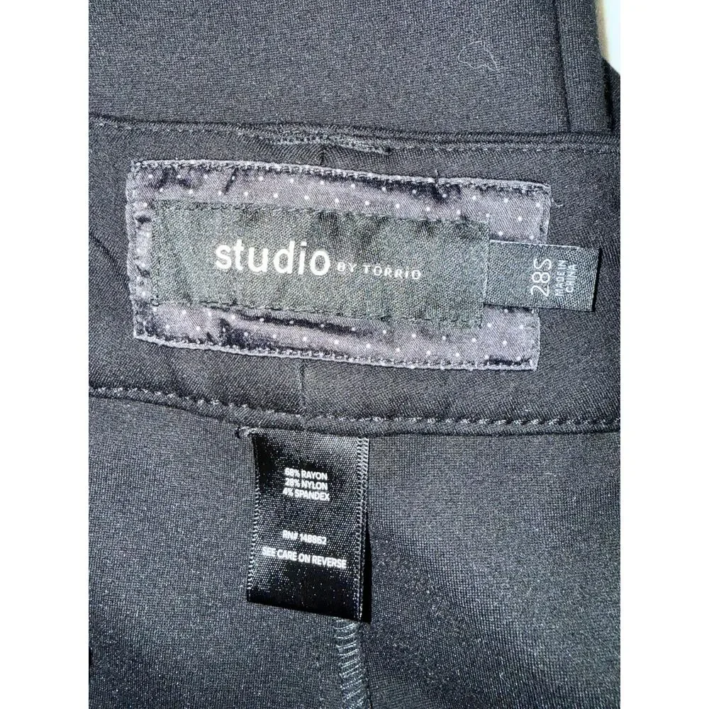 Studio by Torrid Black Stretch Ponte Dress Pants Size 28 Short - Picture 7 of 7
